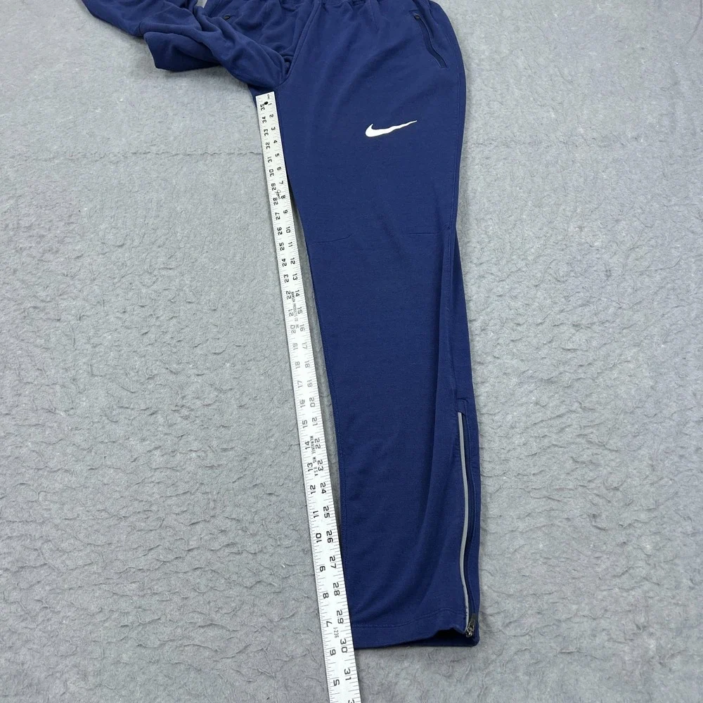 Nike Pro‎ Elite Pants Mens Medium Blue Ankle Zip Track & Field Joggers 848916